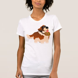 Cute Tecknad St Bernard Women T-Shirt