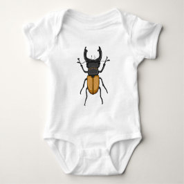 Cute Tecknad Stag Beetle Baby Bodydress T Shirt