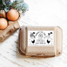 Cute Tecknad Stil Doodle Rustic Egg Carton