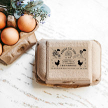 Cute Tecknad Stil Doodle Rustic Egg Carton