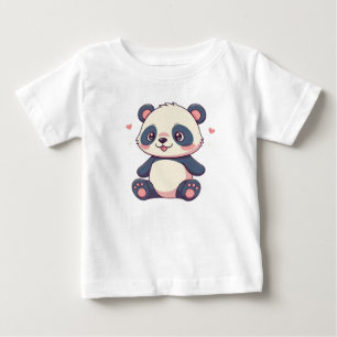 Cute tecknad stil kawaii baby panda t shirts
