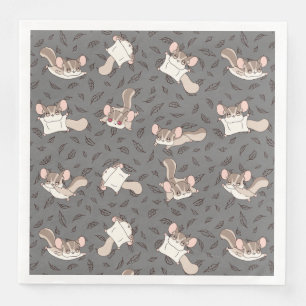 Cute Tecknad Sugar Glider Pappersservett