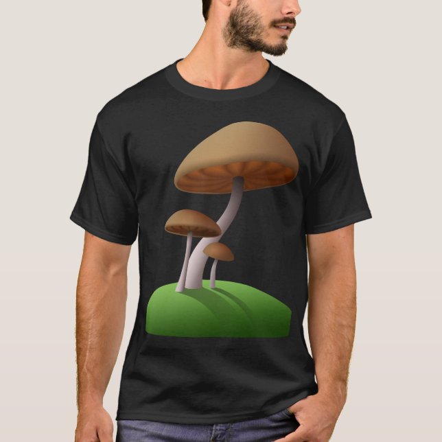 Cute Tecknad Svampar T Shirt (Framsida)