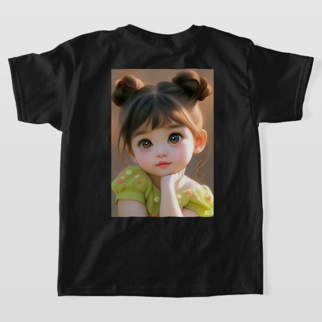 Cute Tecknad T Shirt (Laydown baksida )