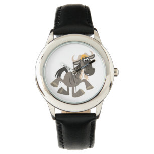 Cute Tecknad Tap Dancing Wildebeest Watch Armbandsur