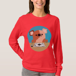 Cute Tecknad Teckning Piglet WOmen T-Shirt