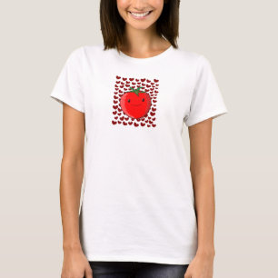 Cute Tecknad Tomato Älskare T Shirt