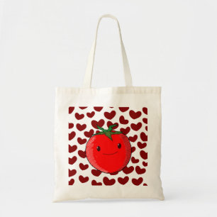 Cute Tecknad Tomato Älskare Tygkasse
