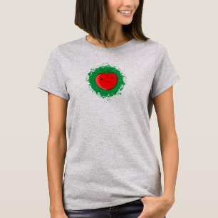 Cute Tecknad Tomato T Shirt