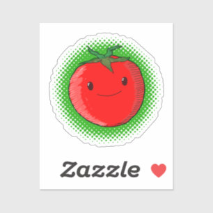 Cute Tecknad Tomato Teckning Sticker Klistermärken