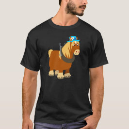 Cute Tecknad Trait Breton Horse T-Shirt