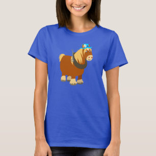 Cute Tecknad Trait Breton Horse Women T-Shirt