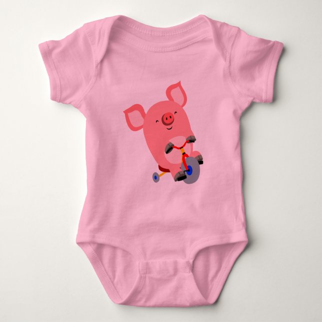 Cute Tecknad Tricle Gris Baby Bodykostym T Shirt (Framsida)