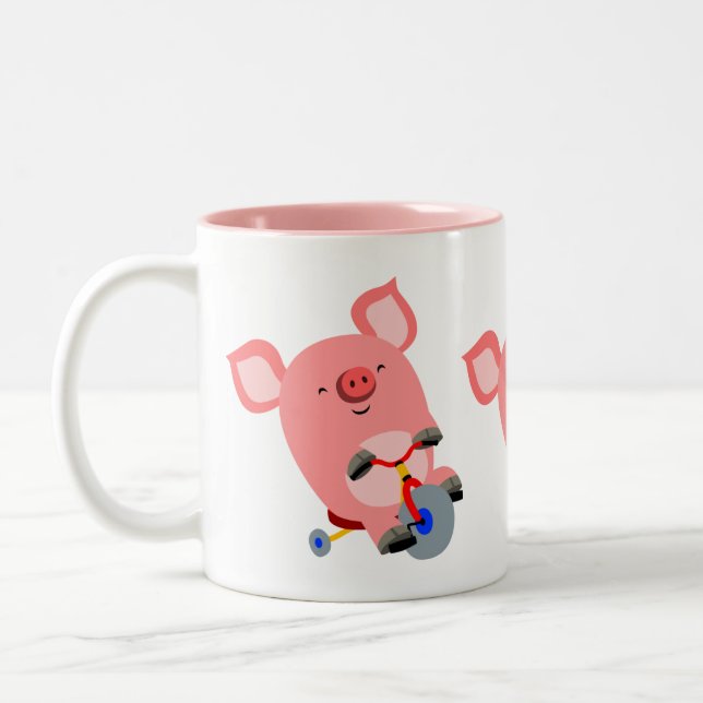 Cute Tecknad Tricle Gris Mugg (Vänster)