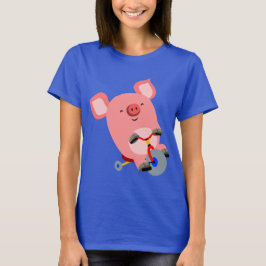 Cute Tecknad Tricle Gris Women T-Shirt