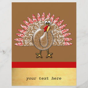 Cute Tecknad Turkey Business Flyer
