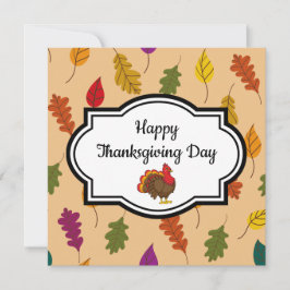 Cute Tecknad Turkiet Kort