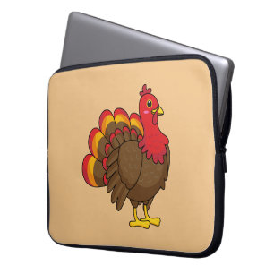 Cute Tecknad Turkiet Laptop Fodral