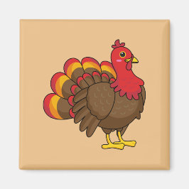 Cute Tecknad Turkiet Magnet