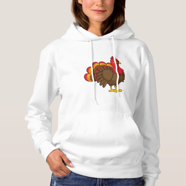 Cute Tecknad Turkiet T Shirt (Framsida)