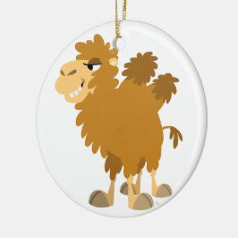 Cute-Tecknad, två-Humped Camel Ornament