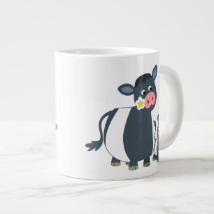 Cute-Tecknad under Galloway Cow och Calf Jumbo Mugg