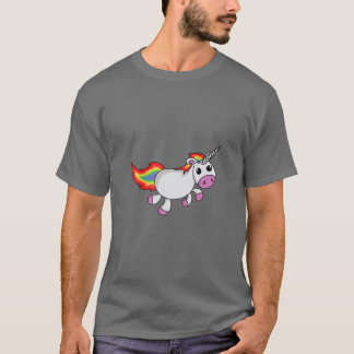 Cute Tecknad Unicorn Funny T Shirt