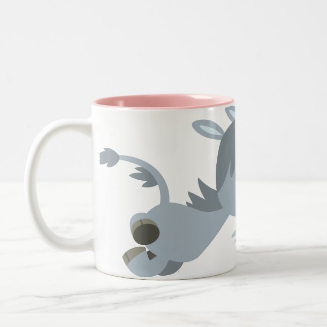 Cute Tecknad Unicorn i ett snabbt Mugg (Vänster)