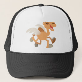 Cute Tecknad Winged-Camel Hat Truckerkeps