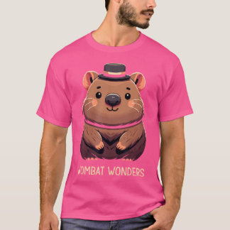 Cute Tecknad Wombat Älskare Funny Wombat Australia T Shirt