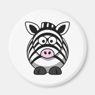 Cute Tecknad Zebra-mall Magnet