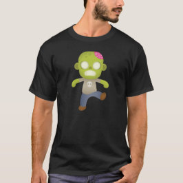 Cute Tecknad Zombie T Shirt