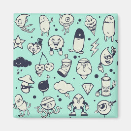 Cute Tecknade figurer Magnet