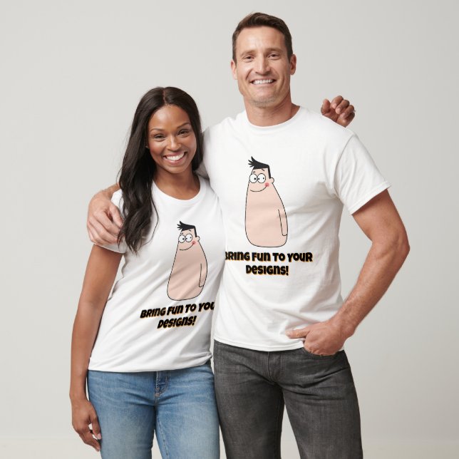 Cute Tecknade figurer med sjömil T Shirt (Unisex)