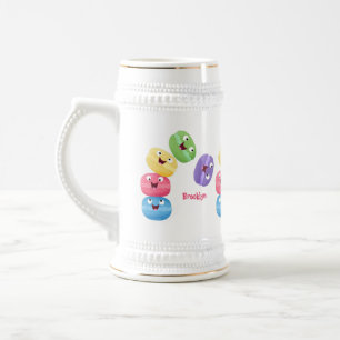 Cute-tecknaden för lustiga makaroner sejdel