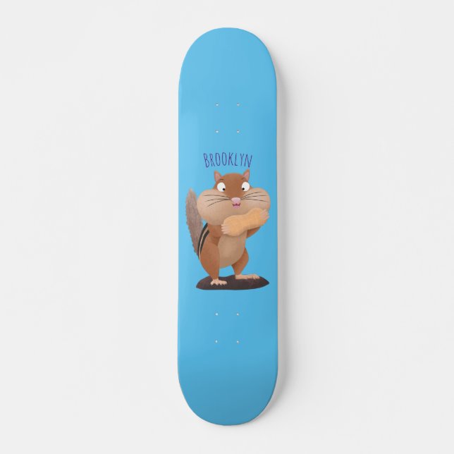 Cute-tecknaden för stora kindkinkor mini skateboard bräda 18,5 cm (Framsida)