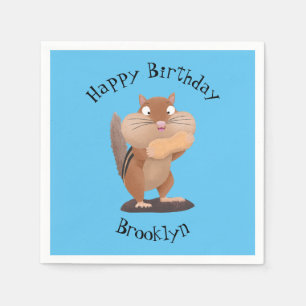 Cute-tecknaden för stora kindkinkor pappersservett