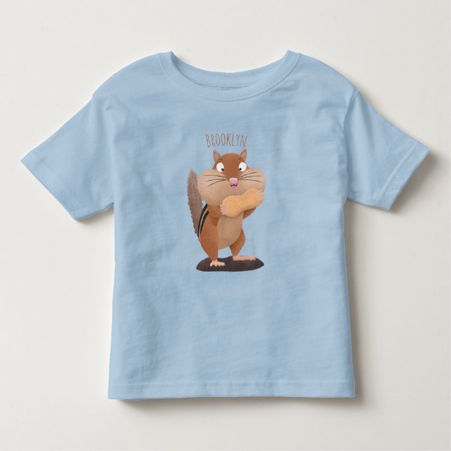 Cute-tecknaden för stora kindkinkor t shirt (Framsida)
