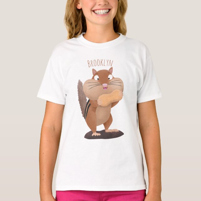 Cute-tecknaden för stora kindkinkor t shirt (Framsida)