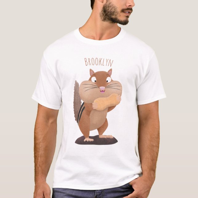 Cute-tecknaden för stora kindkinkor t shirt (Framsida)