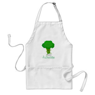 Cute-tecknaden med lustig dans broccoli förkläde
