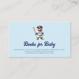 Cute Teddy Baseball Bokar för Baby Infoga Tilläggskort