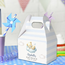 Cute Teddy Bear Baby Shower Boy Presentaskar