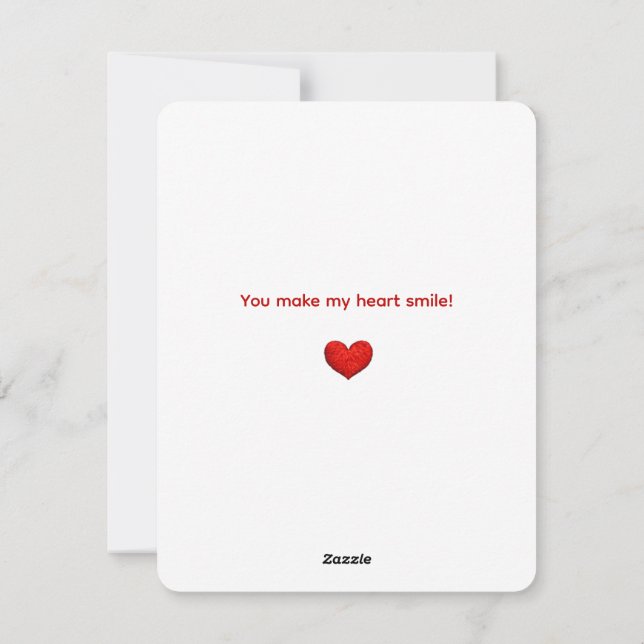 Cute Teddy Bear Couple in Love  Julkort (Baksida)