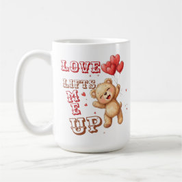 Cute Teddy Bear Love Lifts Mug Kaffemugg