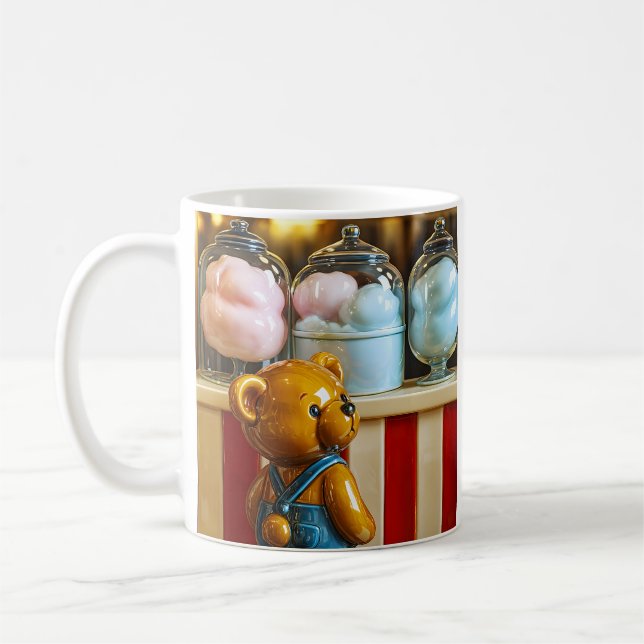 Cute Teddy Cotton Kaffemugg (Vänster)