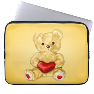 Cute Teddy Hypnotist Kids Laptop Fodral