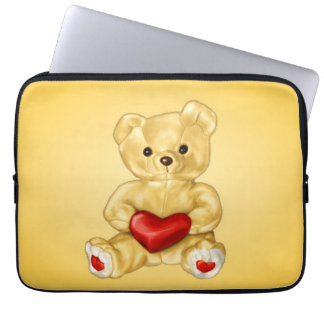 Cute Teddy Hypnotist Kids Laptop Fodral
