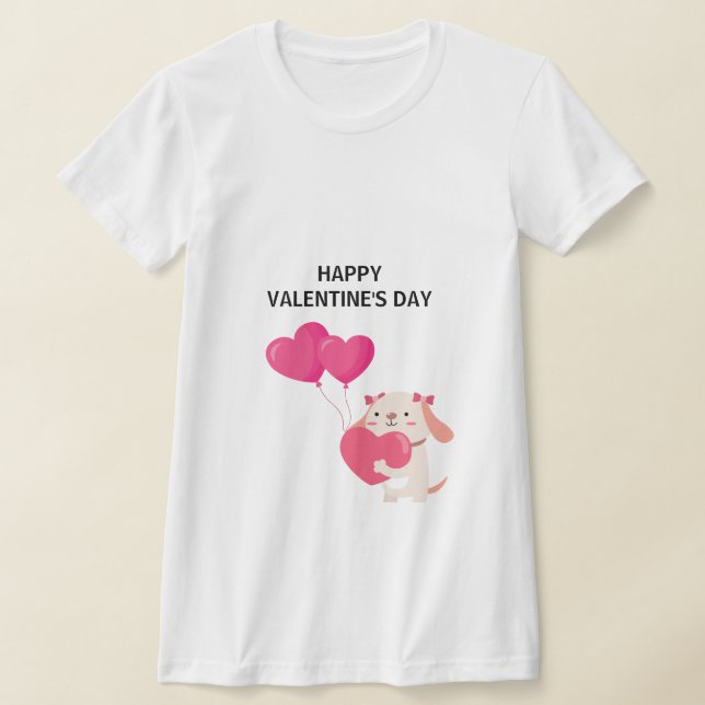 Cute Teddy Valentine Day T-Shirts (Laydown)