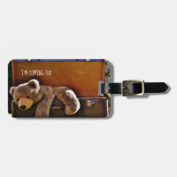 Cute TeddyBear Personlig Luggage TAG
